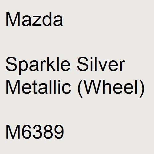 Mazda, Sparkle Silver Metallic (Wheel), M6389.